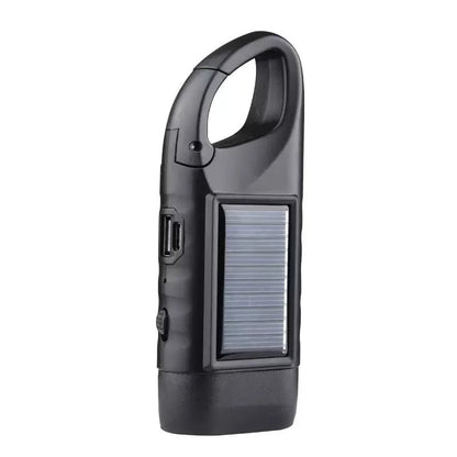 🔥HOT SALE🔥Solar Hand Crank Emergency Flashlights – USB-C Rechargeable Outdoor Lights