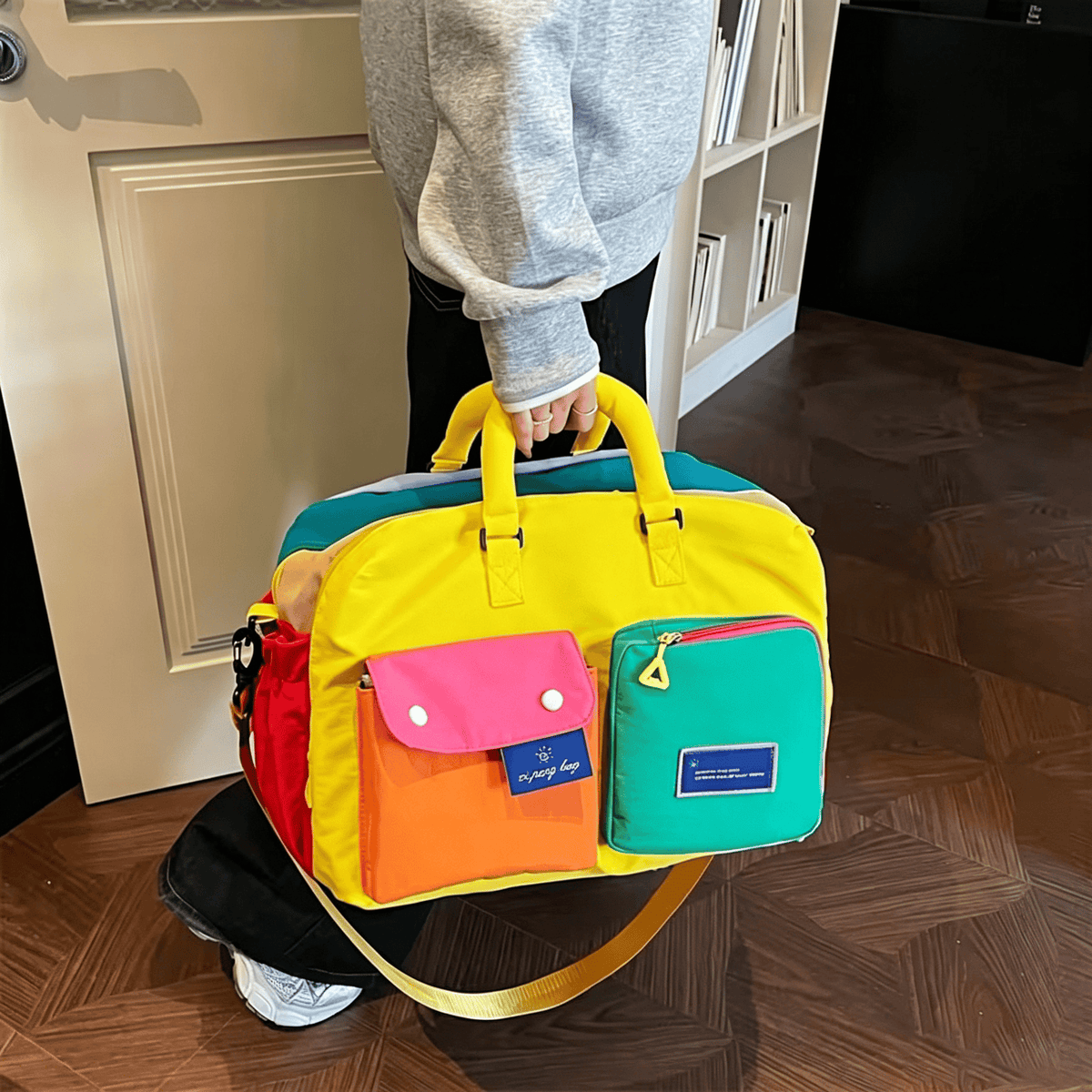 🌈 'Dopamine' Women's Portable Nylon Messenger Crossbody Bag