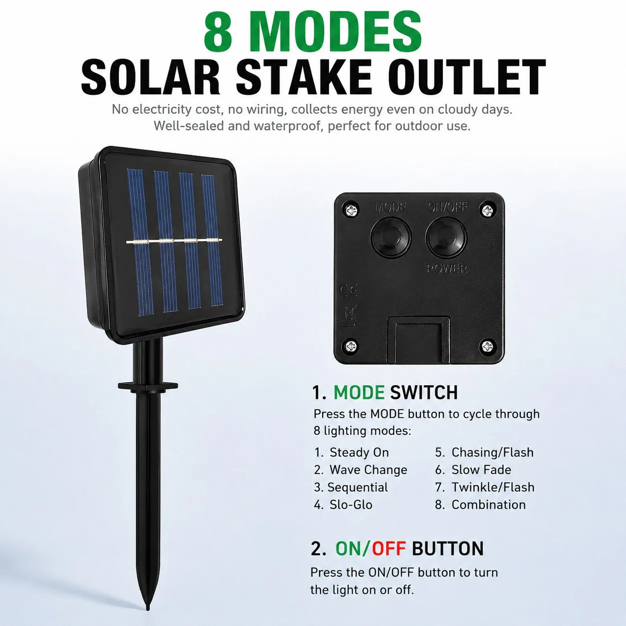 5-Piece Solar Candy Cane Pathway Lights