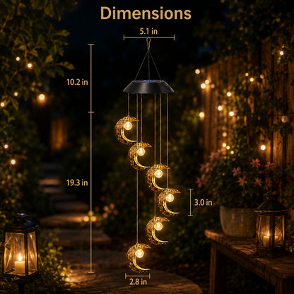 🌙Moonlit Reverie Solar Wind Chime