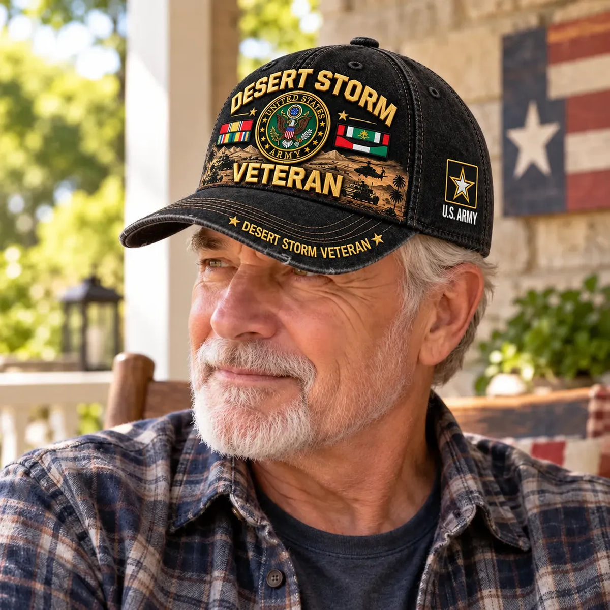 🎖️🇺🇸 Desert Storm 35th Anniversary Veteran Cap – Honoring Service, Brotherhood & Pride | 1991–2026