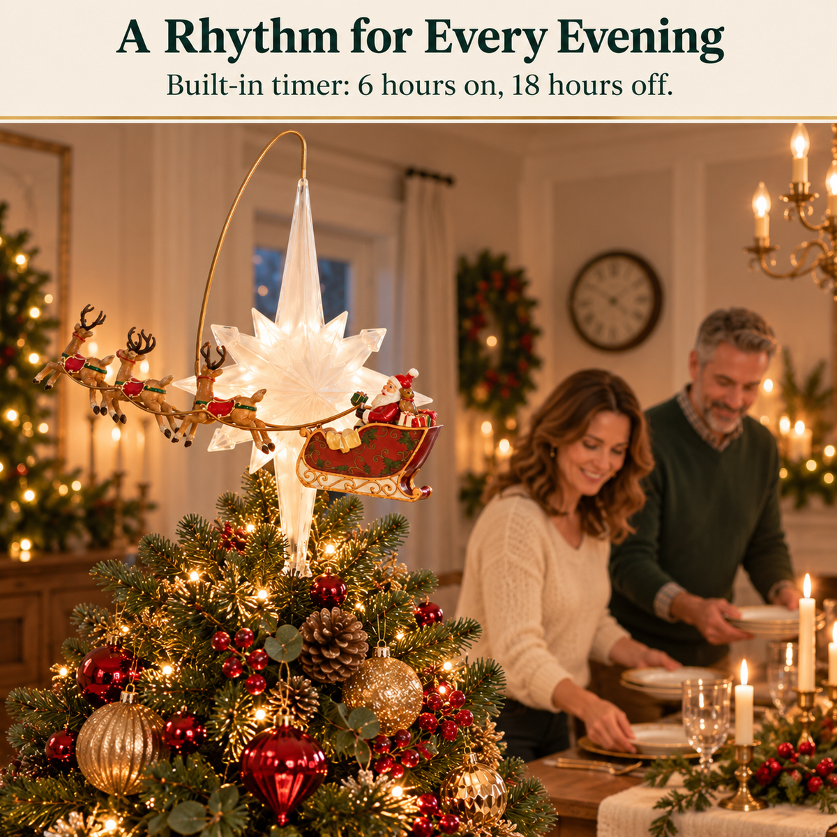 🔥 SAVE 50% TODAY! 🎁 The perfect Christmas decoration for your home & family.