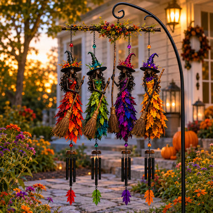 🧙‍♀️🍂 Halloween Witch Wind Chime Hanging Decor