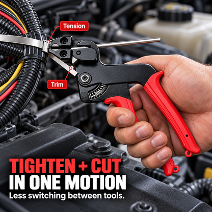 🔧 Heavy-Duty 304 Stainless Steel Cable Tie Tensioning Tool Kit