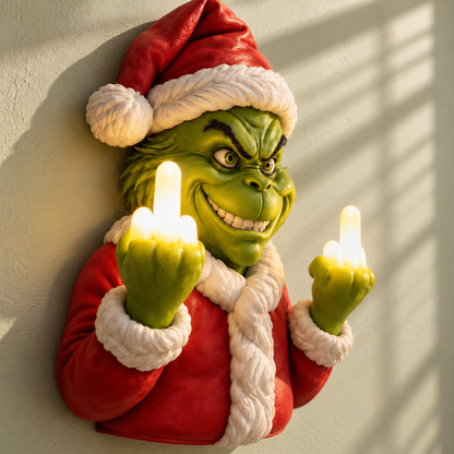 Grump LED Christmas Wall Light – Small Glow, Big Attitude