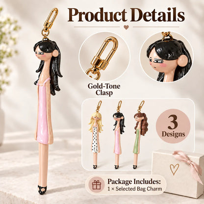 👜✨ Fashion Doll Bag Charms — 3 Stylish Designs to Add Personality to Your Favorite Bag!