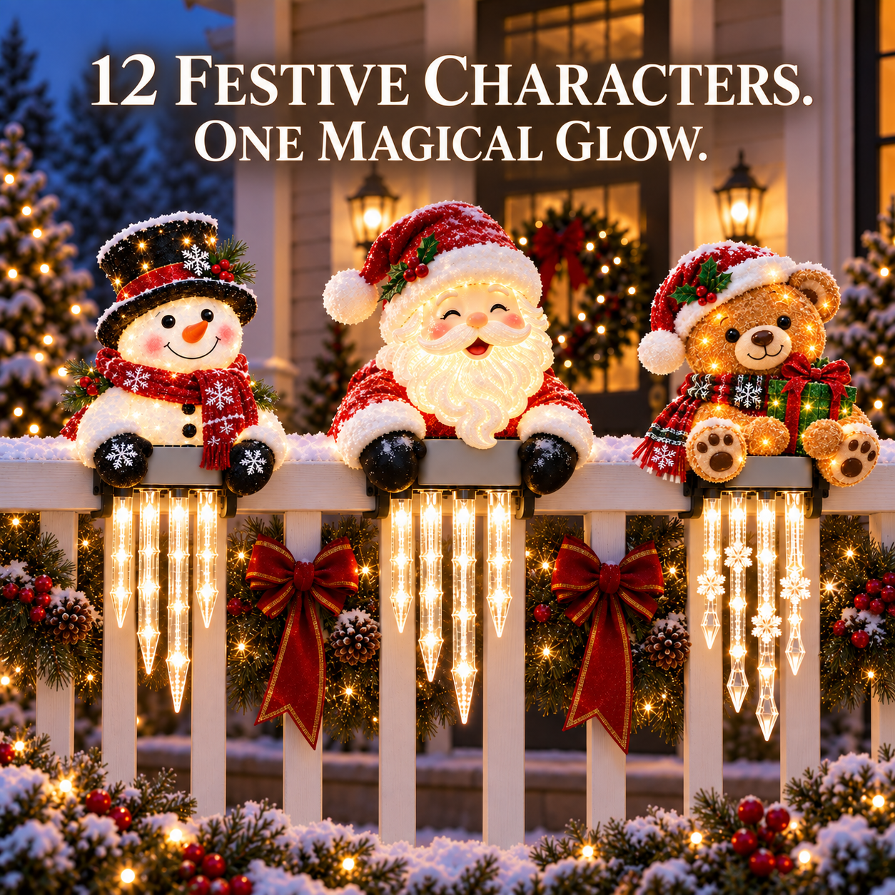 🎄Christmas Character Railing Lights