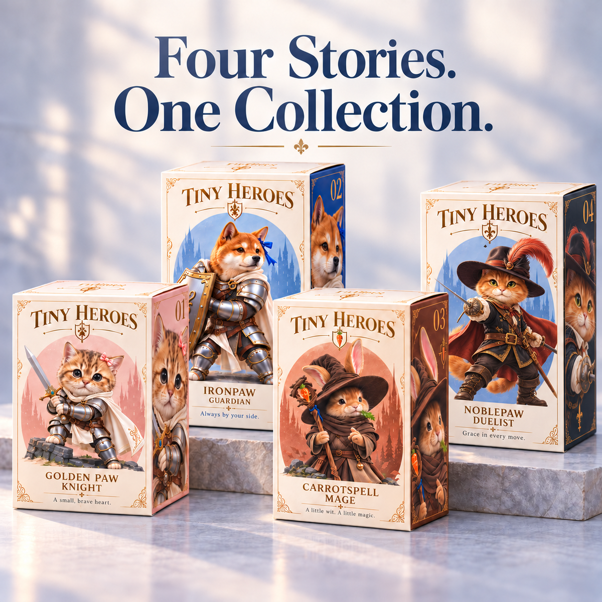 ⚔️ Brave Paws – Fantasy Animal Figurines