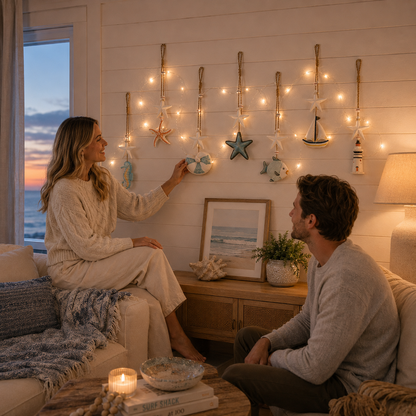 ✨Seaside Glow Wall Hangings — Set of 7