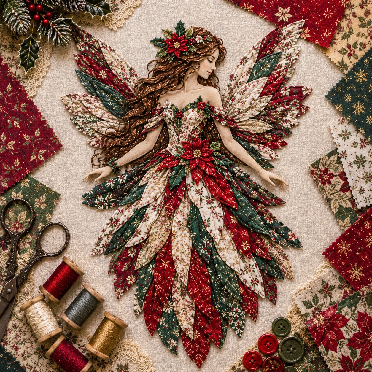 🧚‍♀️🌸 Premium Fairy Patchwork DIY Kit | Handmade Fantasy Wall Decor ✨