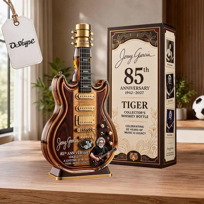 Jerry Garcia 85th Anniversary Tiger Guitar Glass Decanter