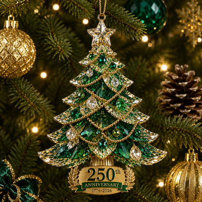 🔥Last 30pcs✨⏰ Limited anniversary edition✨49% OFF!🔥250th Anniversary Crystal Christmas Tree