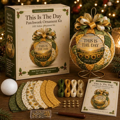 ❤️Beginner-Friendly🎄Christmas Faith Patchwork Ornament DIY Kit