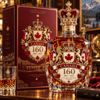 🍁🇨🇦 Canada 160 Collector Decanter 🥃✨