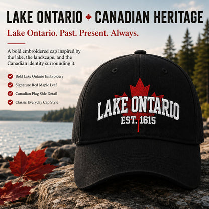 🍁Lake Ontario Forever – Heritage Embroidered Cap