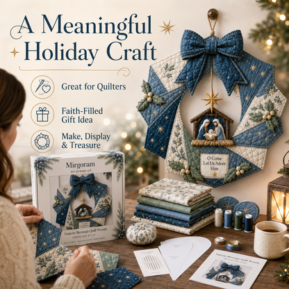 🔥HOT SALE🔥🎄Beginner-Friendly DIY Christmas Fabric Wreath Kit Collection | Complete Kit with Coordinated Fabrics, Wreath Materials & Step-by-Step Guide Included 💕