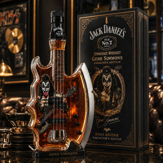 Gene Simmons Signature Bass Guitar Whiskey Decanter