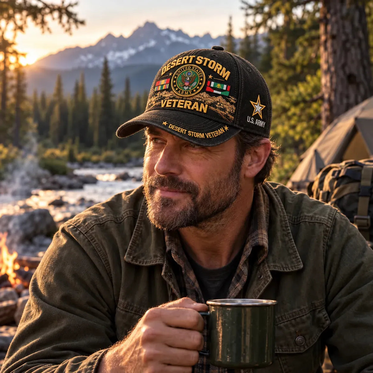 🎖️🇺🇸 Desert Storm 35th Anniversary Veteran Cap – Honoring Service, Brotherhood & Pride | 1991–2026