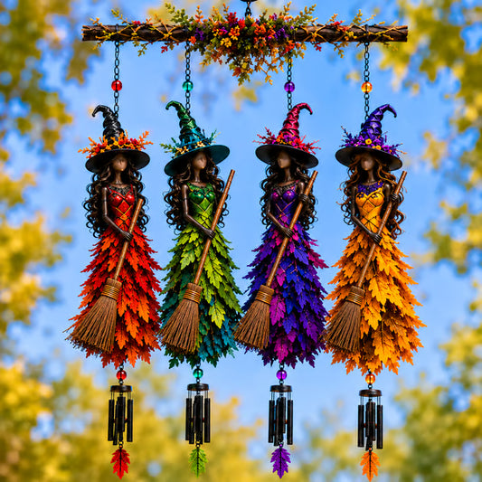 🧙‍♀️🍂 Halloween Witch Wind Chime Hanging Decor