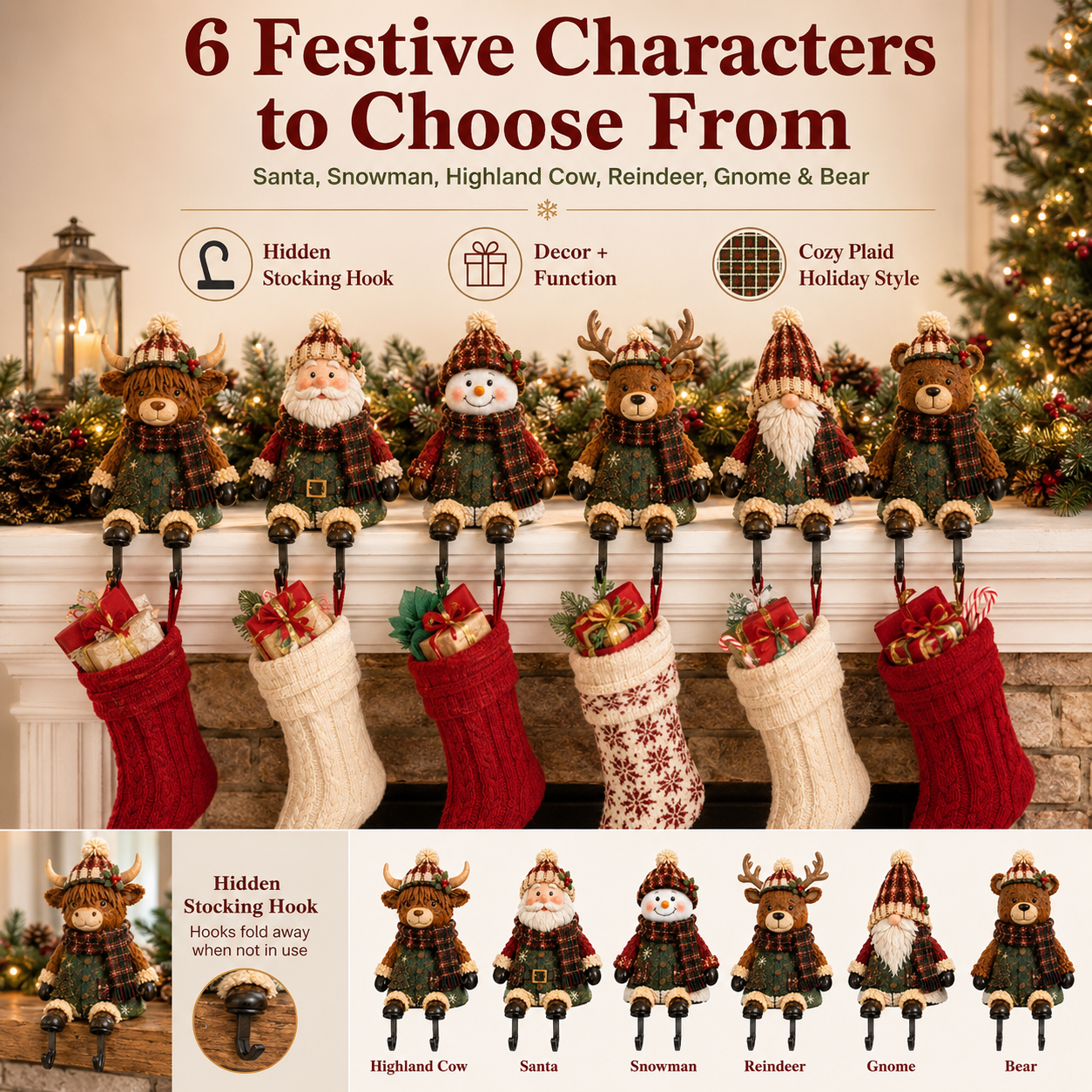 🎄🧦Christmas Character Stocking Holder Collection