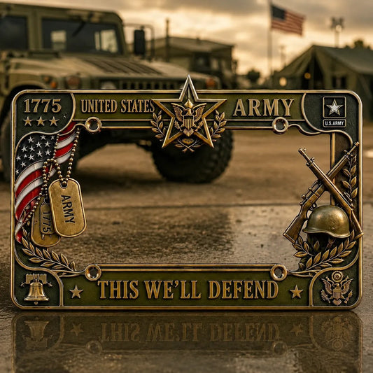 🔥LAST DAY 49% OFF- U.S. Army "This We'll Defend" License Plate Frame