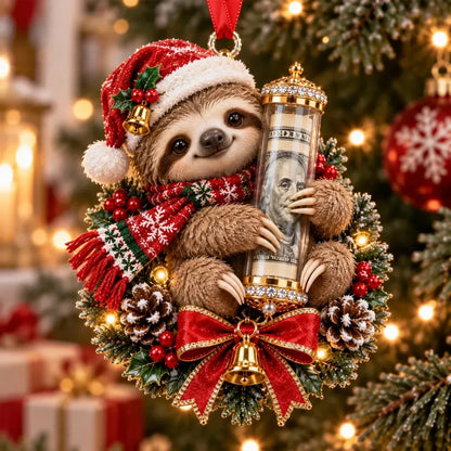 ⏳ Last Day 50% OFF – 🎄3D Christmas Money Plush Ornament | 13 Cute Animal Designs with Reusable Cash & Coin Holder 🎁