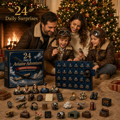 CHRISTMAS KICKOFF 49% OFF – 2026 Days of Aviator Adventure Blind Box – 24‑Day Festive Countdown, Aviator‑Themed Collectible Figures Blind Box – Gift For Aviation Lovers