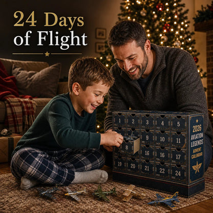 ✈️🎁2026 Aviation Legends 24-Day Aircraft Advent Calendar – 24 Collectible Airplane Surprises for Aviation Fans