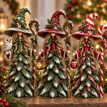 🧙‍♀️🎄Magical Christmas Witch Figurines
