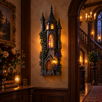 🏰 Gothic Castle Glow Wall Lamp