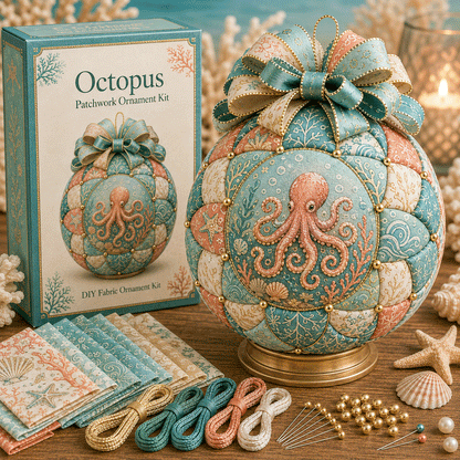 🌊 Ocean Treasures Patchwork Ornament DIY Kit
