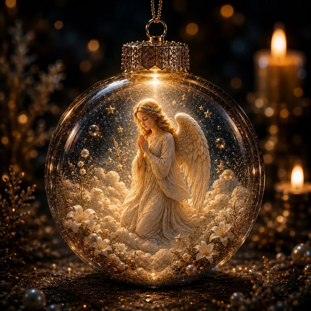 🔥🎁⏳ Last Day 49% OFF – ✝️ Illuminated 3D Christian Faith Ornament Collection | Clear Globe with Sacred Figures, Warm Golden Glow & 8 Meaningful Designs ✨