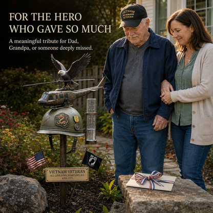 🚁Vietnam Veteran Memorial Rain Gauge🎁