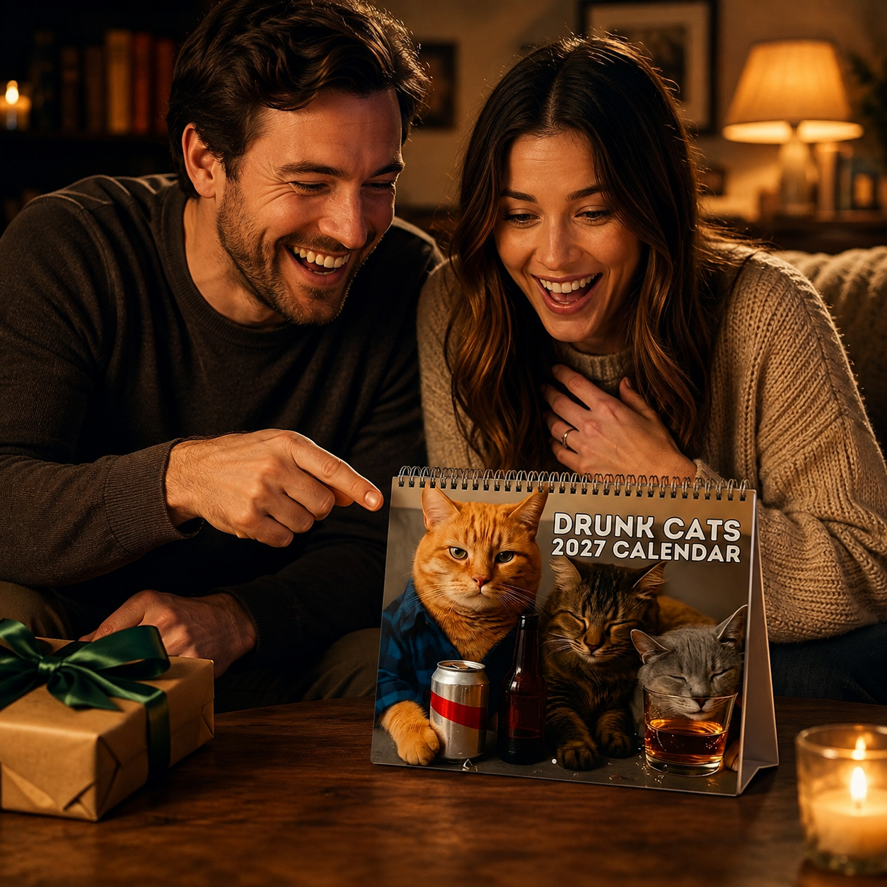 🔥Last Day 50% OFF 🍺🐱Drunk Cats 2027 Calendar
