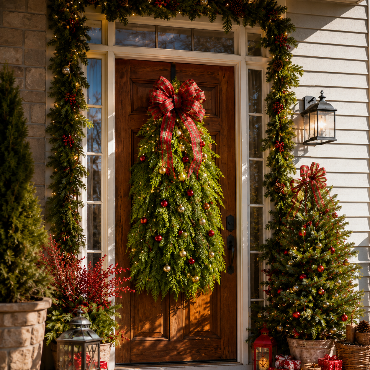 🔥Christmas Sale 50% OFF 🎄Handmade Christmas Tree Wreath for Front Door