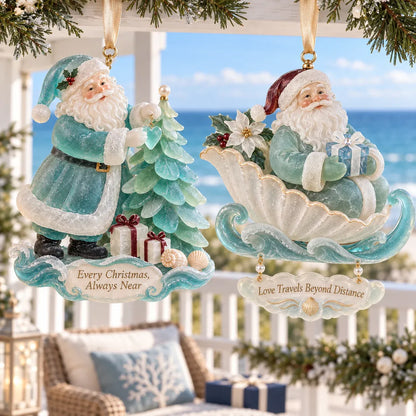 🎄Coastal Santa Christmas Ornament