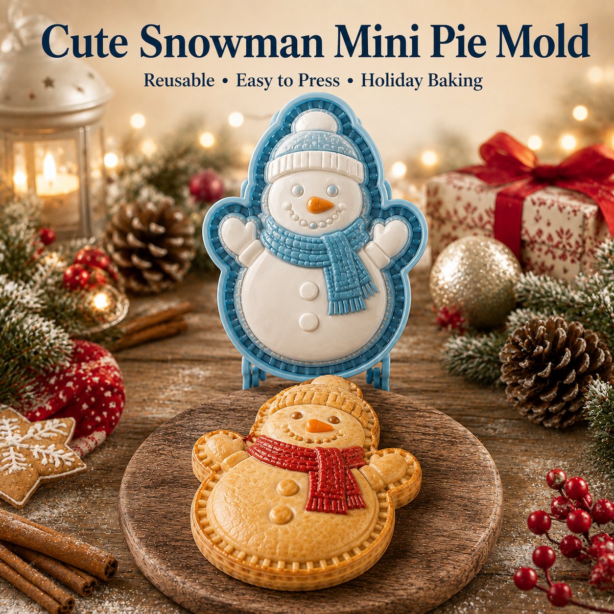 🔥😍 Letzter Tag: 49 % Rabatt – 🎄 Weihnachts-Mini-Pie-Formen-Kollektion mit 9 Designs | Wiederverwendbare Prägeformen für detailreiche Weihnachtsmann-, Schneemann-, Rentier-, Tannenbaum- & Festtags-Pies 🥧✨