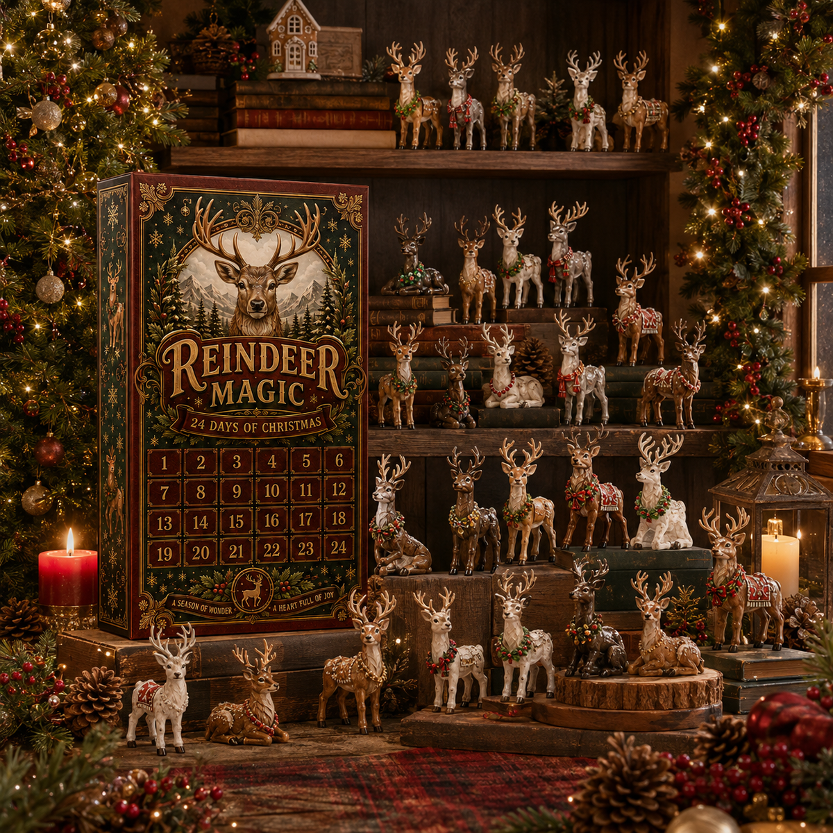 ✨24-Day Christmas Countdown Advent Calendar –Reindeer Magic  Ornament