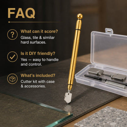 🔧🎯 Handheld Precision Scoring Cutter – Compact Tool for Glass, Ceramic & Porcelain Projects
