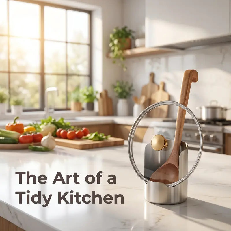 🍴✨ Sleek Stainless Steel Kitchen Utensil Holder – Durable, Rust-Resistant & Easy-Clean Storage
