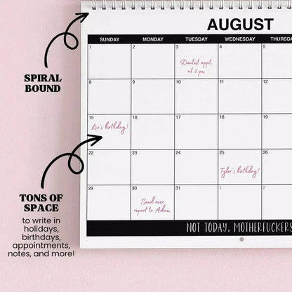 🌸😂 2027 Zero-F*cks Floral Wall Calendar – 12 Months of Sarcasm, Chaos & Pretty Flowers