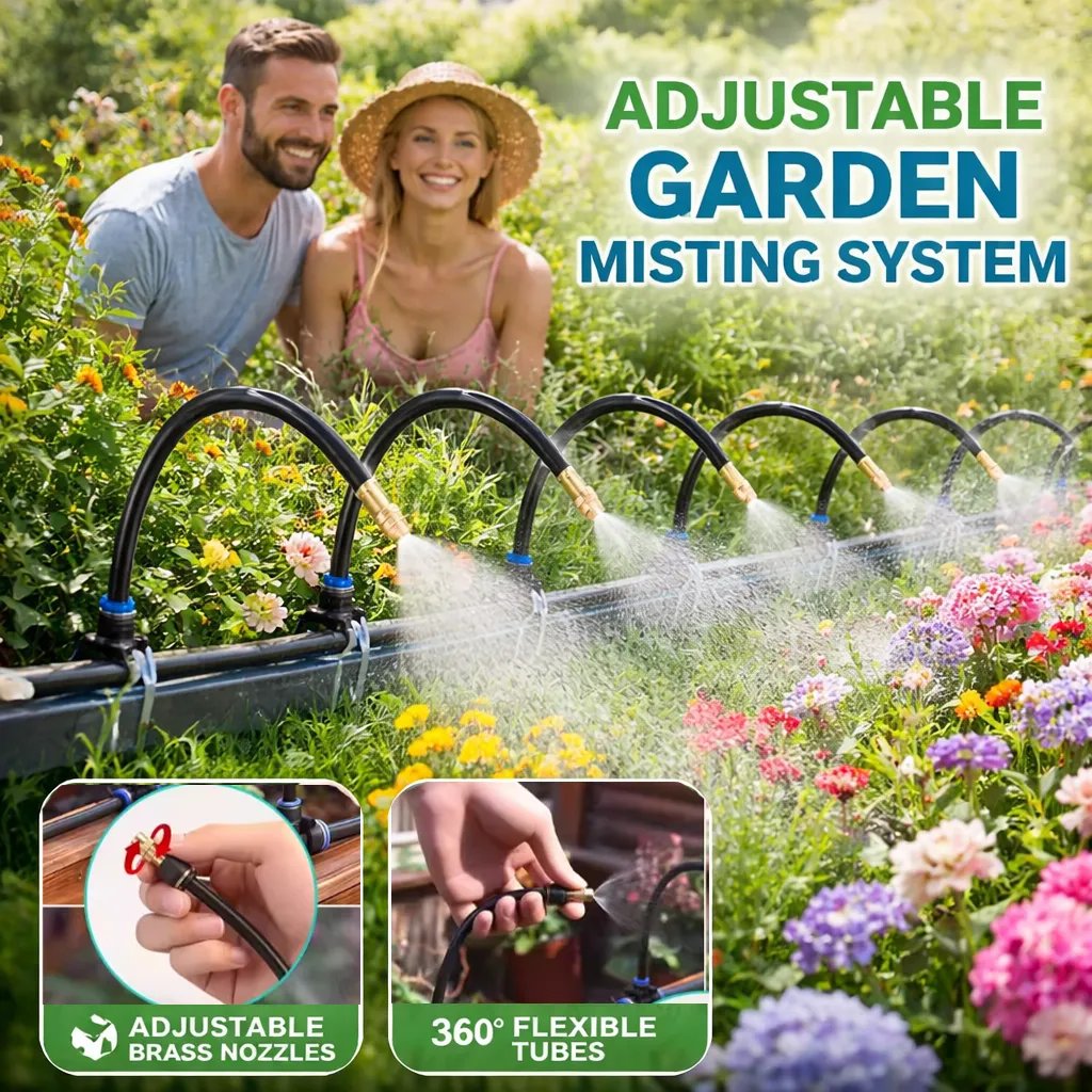 Flexible Garden Misting Kit for Everyday Watering