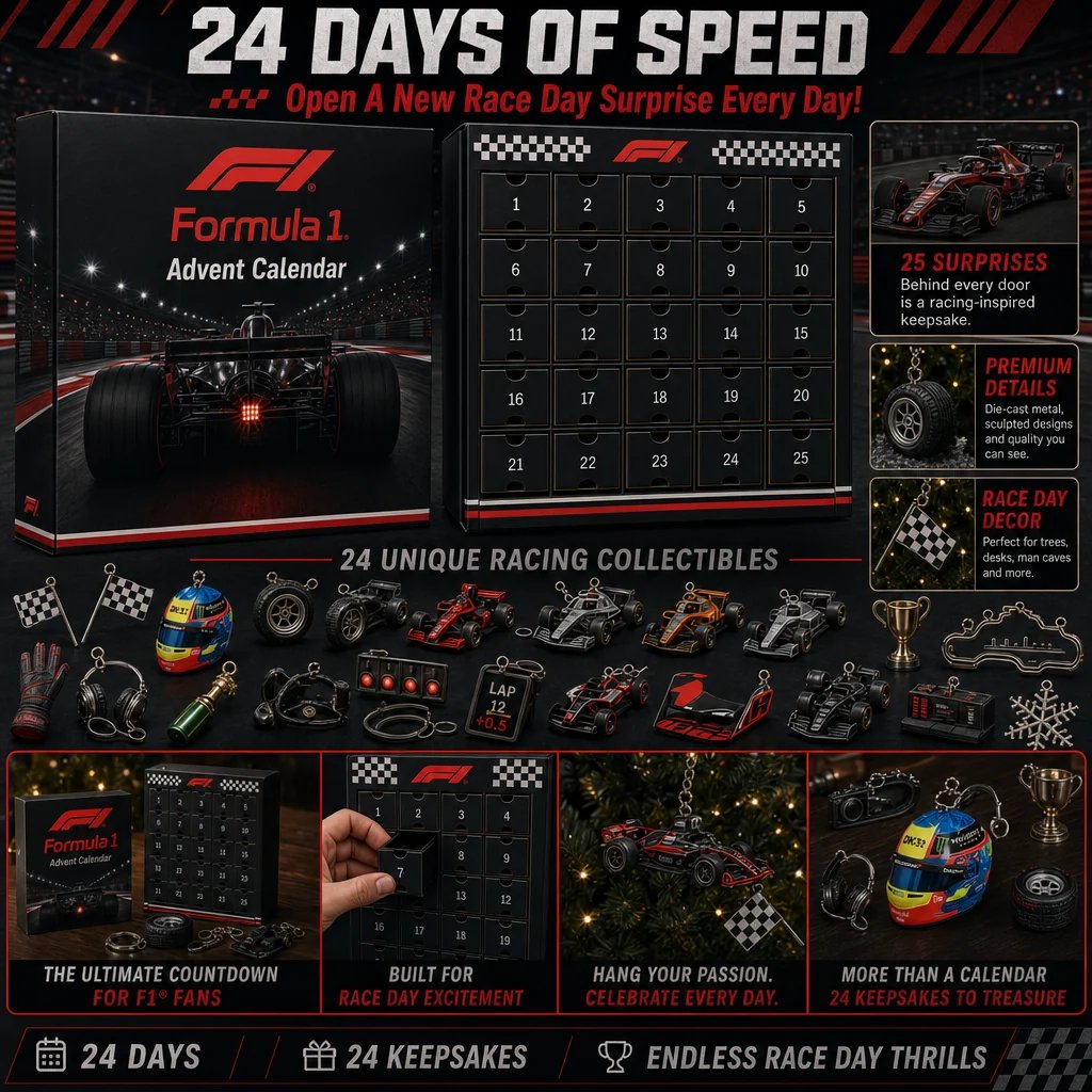 🏎 F1 Racing Christmas Advent Calendar
