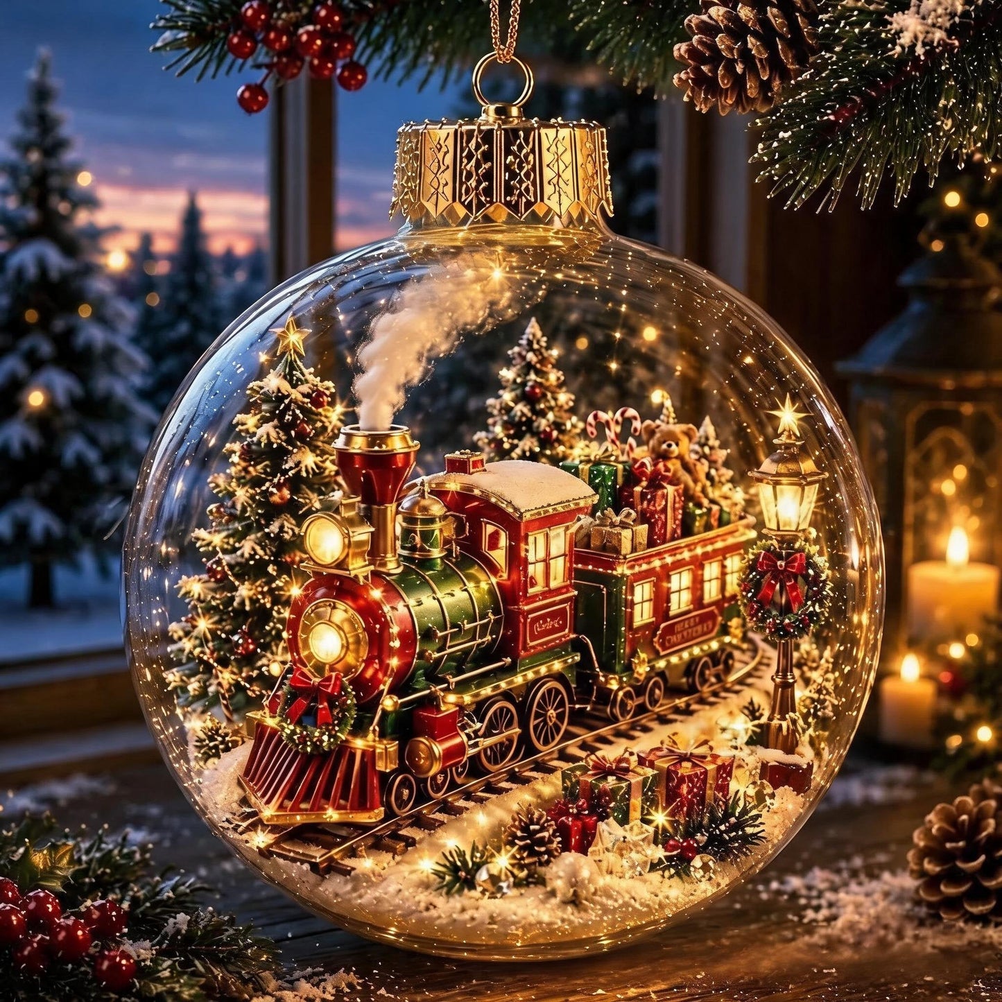 🎁Glowing Christmas Diorama Ornament