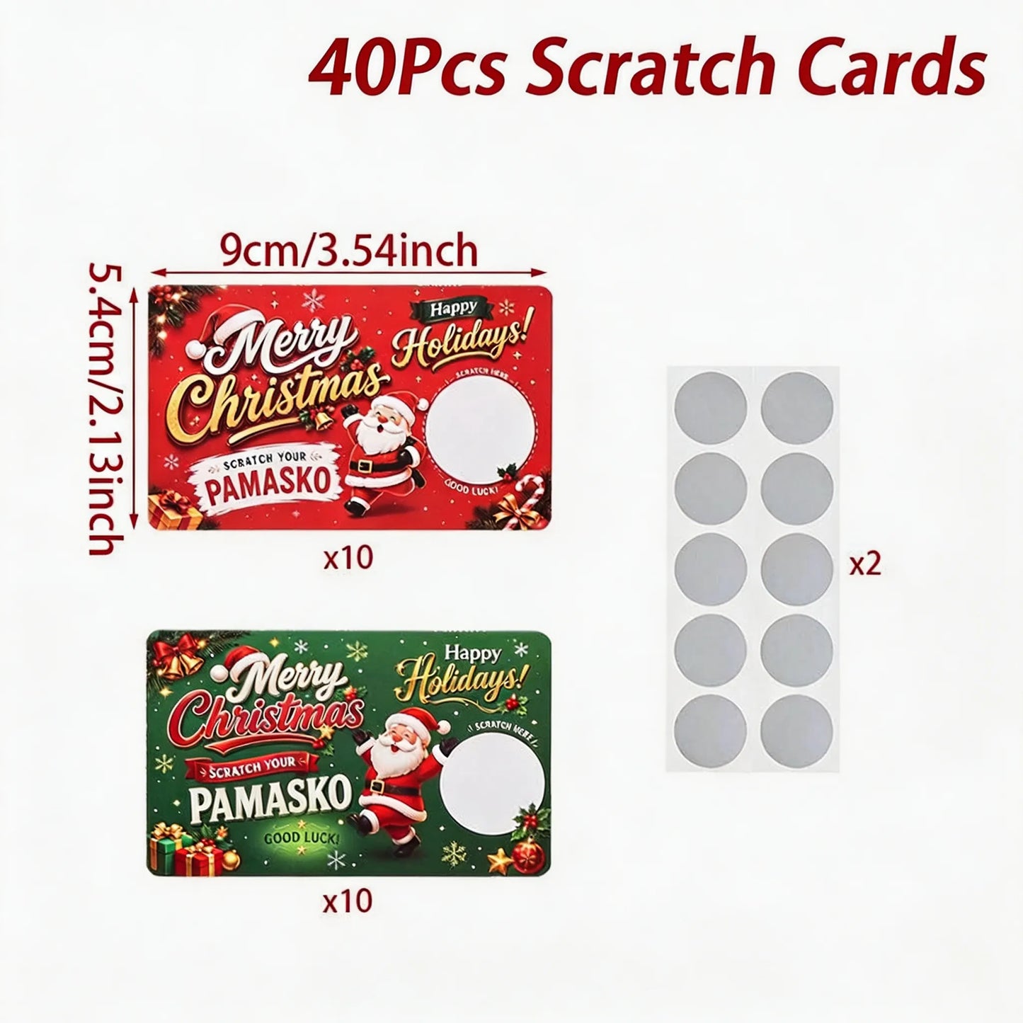 🎁🎄 Scratch & Surprise Christmas Party Cards – Festive Lucky Draw Game for Holiday Fun