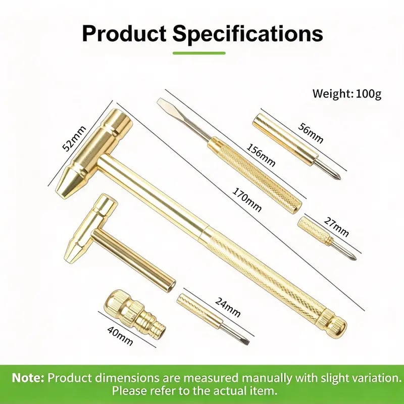 🛠️6 in 1 Mini Multifunction Hammer & Screwdriver Hand Tools Ideal