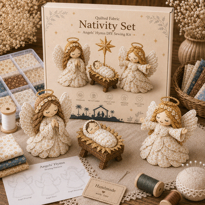 DIY Patchwork Nativity Scene Sewing Kit (Beginner-Friendly)