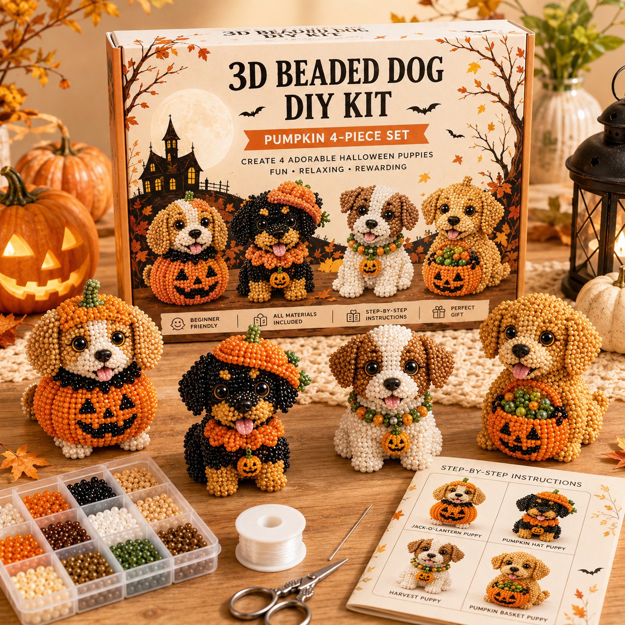 🎁🐶🎃🐶3D Halloween Dog DIY Art Set🎄Buy 2 | FREE Shipping