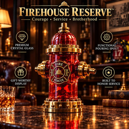 Firehouse Reserve™ — Firefighter Tribute Whiskey Decanter