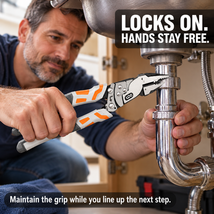 🔧 Self-Locking Ratchet Pliers – Secure Grip, Less Effort🔥